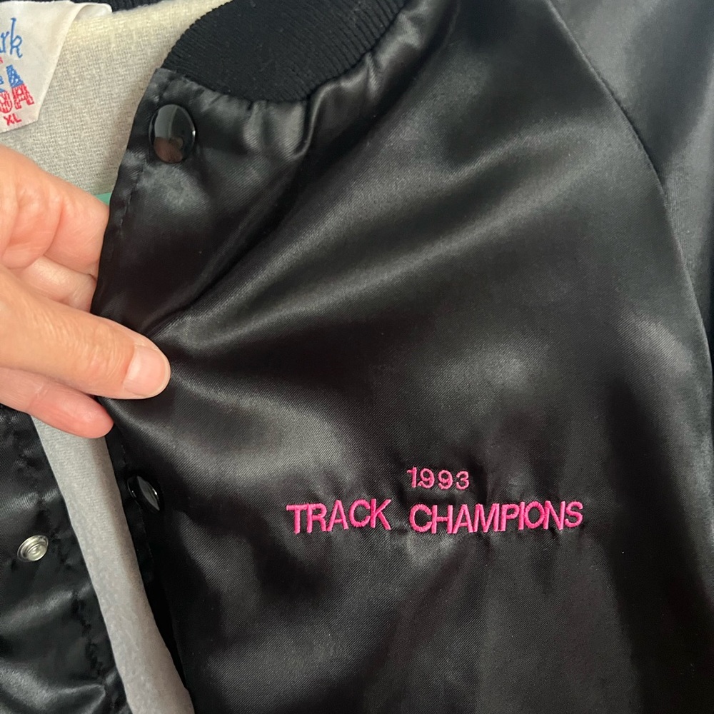Black Racing Jacket with Graphic Design - Picture 7 of 7